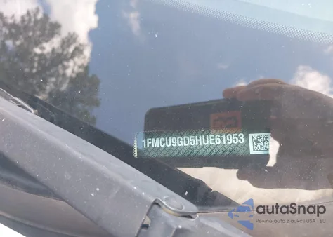 2017 Ford Escape Se from USA, damaged, VIN 1FMCU9GD5HUE61953